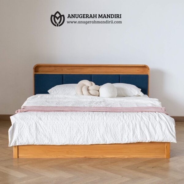 Teak Bed with Headboard TB003