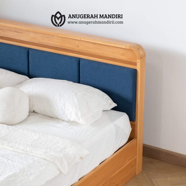 Teak Bed with Headboard TB003 - Image 3